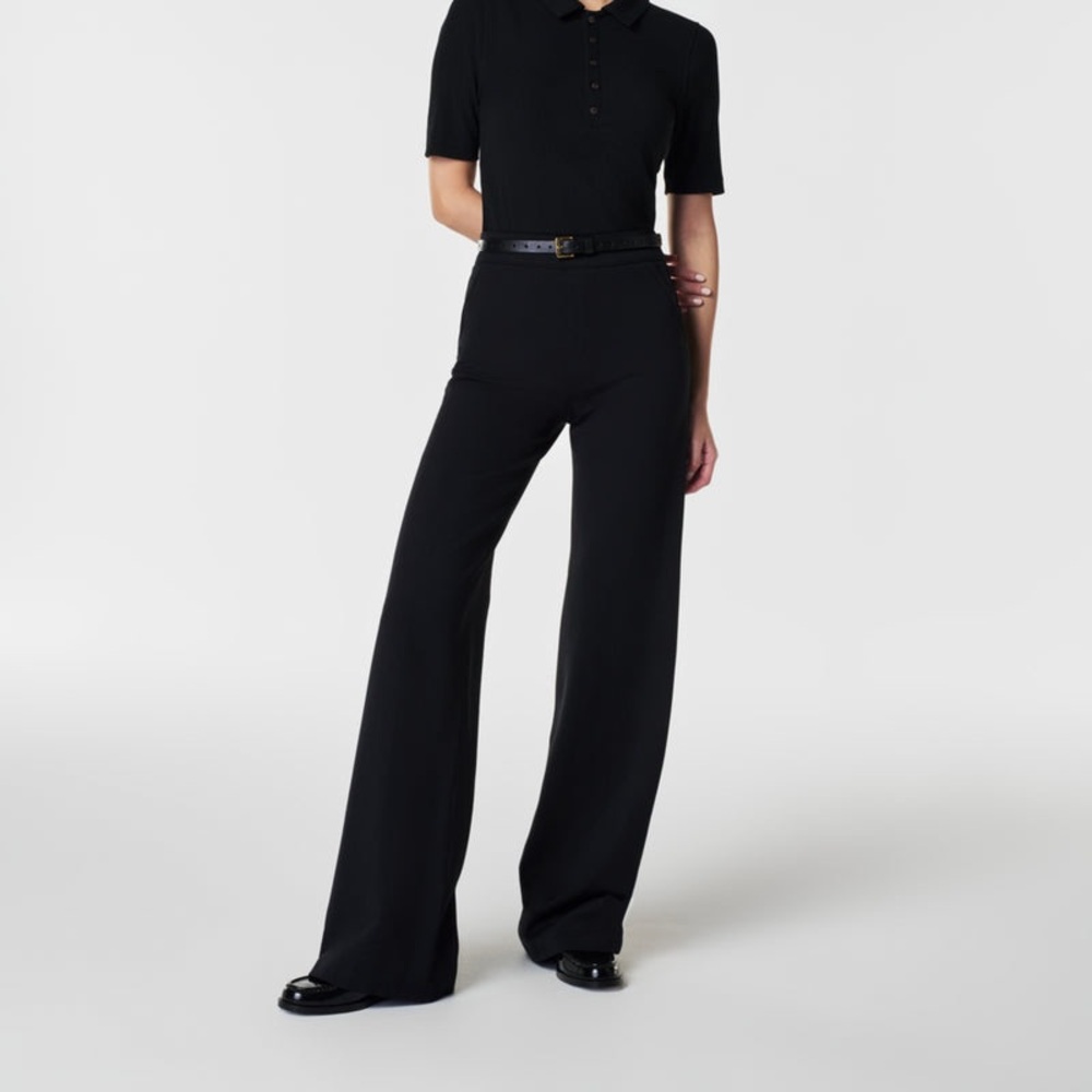 Spanx Perfect Pant Wide Leg - Classic Black / Regular / L